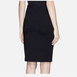 Diane Von Furstenberg Classic Black Pencil Skirt Panel Marta